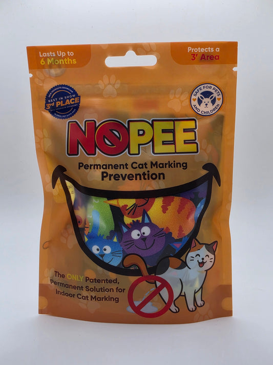 Cat Marking Prevention Black with Multi-Color Cats