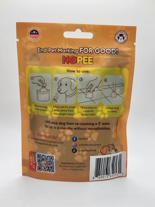 Dog Marking Prevention  Blue with White Paws