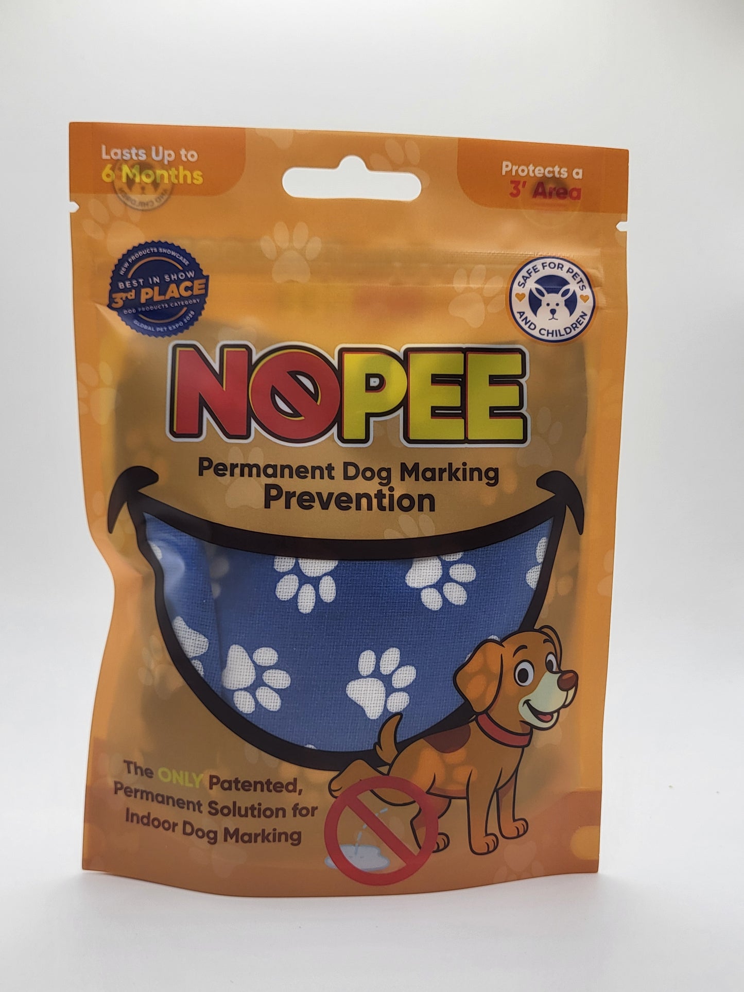 Dog Marking Prevention  Blue with White Paws